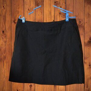 Up! Women's Size 14 Pull On Black Comfort Waist Skort Skirt Tennis Golf Casual